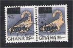 Ghana - Scott 1090-2  scorpion