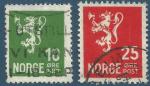Norvge - YT  112 et 116 - Lion - hache