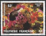 POLYNESIE - 1984 - Yt n 221 - N** - Couronne de fleurs : bougainvillier