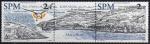 St-Pierre & Miquelon 2002 - Triptyque vue de l'Anse  Henry - YT 785-86 **