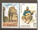 Espagne N Yvert 1870/71 - Edifil 2215/16 (oblitr)