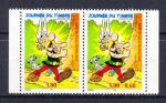 FRANCE - 1999 - O , YT. Paire P3226A - Journée du timbre , Astérix