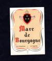 Ancienne tiquette d'alcool : Marc de Bourgogne