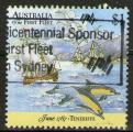**   AUSTRALIE    1 $  1987  YT-1006  " Flotte arrivant  Tnriffe "  (o)   **