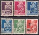 ALGERIE entre n175 et 183 6 timbres de 1942 neufs "armoiries des villes" 