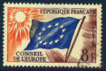 France 1958-59 - YT 17 - oblitr - service - Conseil de l'Europe