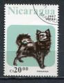 Timbre  NICARAGUA Poste Arienne 1987 Obl  N 1197 Y&T Chiens Chihuahua