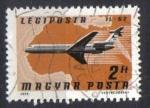 Timbre Hongrie 1977 - YT PA 394 - Poste arienne - Avion Illiouchine 62 (IL62)
