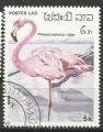 Laos 1986; Y&T n 690; 5k oiseau, flamant rose