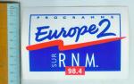 EUROPE 2 RNM R.N.M. 98.4 / radio / autocollant