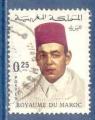 Maroc n540 Hassan II oblitr