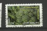 France timbre n 743 ob anne 2012 "Des Lgumes  pour une lettre verte"Brocoli