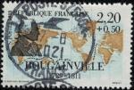 France 1988 Oblitr rond Used Marins et Explorateurs Bougainville Y&T 2521 SU