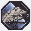 Jeton Leclerc 2016 - Star Wars, Faucon Millenium n 28