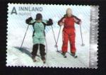 NORVEGE Oblitration ronde Used Stamp Enfants  Ski INNLAND NORGE 2008 WNS NO008