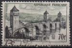 1119 - Cahors : pont de Valentr 70f - obltr - anne 1957