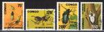 Congo / 1991 / Insectes nuisibles / YT n° 907 à 910, oblitérés
