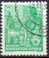 ALLEMAGNE (RDA) N 149 o Y&T 1954 Plan quinquennal (Ouvrire) 