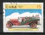 Timbre de CUBA 1998  Obl  N 3702   Y&T  Voiture Pompiers