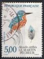 France 1991; Y&T n 2724; 5,00F, le Martin pcheur, srie nature