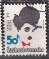 TCHECOSLOVAQUIE - 1989 - Charlie Chaplin  - Yvert 2796 Oblitr