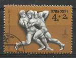 Russie 1977; Y&T 4381; 4k + 2, sport, lutte, prolympiques Moscou 1980