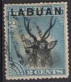 Labuan 1894; Y&T 49; 2c, faune cerf