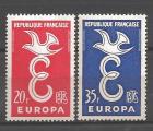 Europa 1958 France Yvert 1173 et 1174 neuf ** MNH