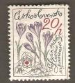 Czechoslovakia - Scott 2228  flower / fleur