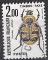 France Taxe 1982; Y&T n 107; 2,00F insecte coloptre