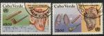 Cap Vert : n 423 et 424 o oblitr anne 1980