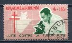 Timbre  BURUNDI  1964  Obl  N  119   Y&T  Lutte contre la tuberculose