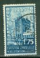 Belgique 1934 Y&T 389 oblitr Expo de 1935