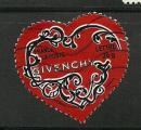 France timbre oblitr n3996 anne 2007 St Valentin "Coeur par Givenchy" 