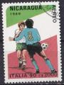NICARAGUA - 1989 - Football - Yvert PA 1282 Oblitr