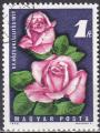 Joli timbre oblitr sur "les ROSES"
