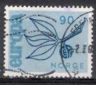 Norvge 1965 ; Y&T n 487;  90o Europa, bleu clair & bleu