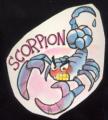 Autocollant Signe du Zodiaque  " Scorpion " 
