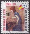 BOLIVIE N 623 de 1982 oblitr "coupe du monde de football"