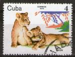 **   CUBA   4 c  1979  YT-2159  " Lion "  (o)   **