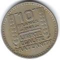 10 Francs TURIN petite tte 1948