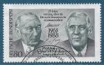 Allemagne N1183 Trait de coopration Adenauer - De Gaulle oblitr