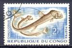 Timbre Rpublique du CONGO  1961 - 64  Obl   N 144   Y&T   Poisson