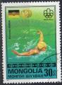 MONGOLIE N 866 o Y&T 1976 Mdailles au Jeux Olympiques de Montral (Natation)