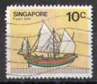 Singapour 1980; Y&T n 336; 10c, bteau, jonque
