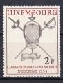 LUXEMBOURG - 1954 - Escrime - Yvert 482 Neuf *