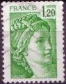 2101- Sabine de Gandon 1.20f vert - oblitr - anne 1980