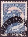 Argentine 1951 - Boeuf (ganaderia), 20 centavos, bleu - YT 511 