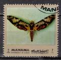 ASMN - Manama - 1972 - Mi n D941aA - Papillon de nuit (Protambulyx eurycles)