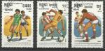 Kampuchea 1986; Y&T 604, 607 & 609; Foot; Coupe du monde 1986 Mexique
